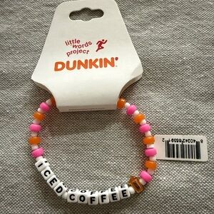 NWT Little Words Project x Dunkin' Donuts ‘Iced Coffee’ Beaded Bracelet.